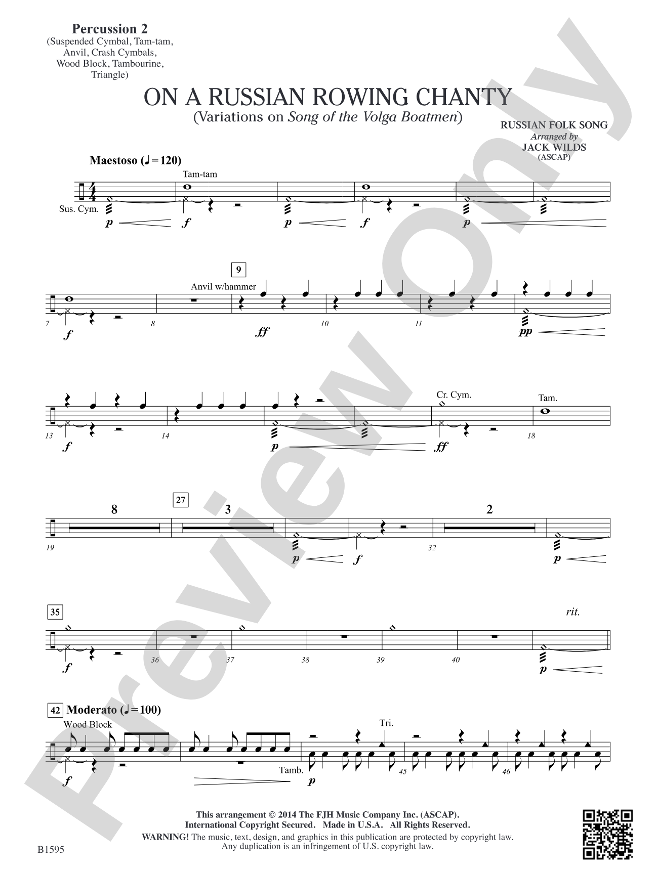 On a Russian Rowing Chanty: Percussion 2