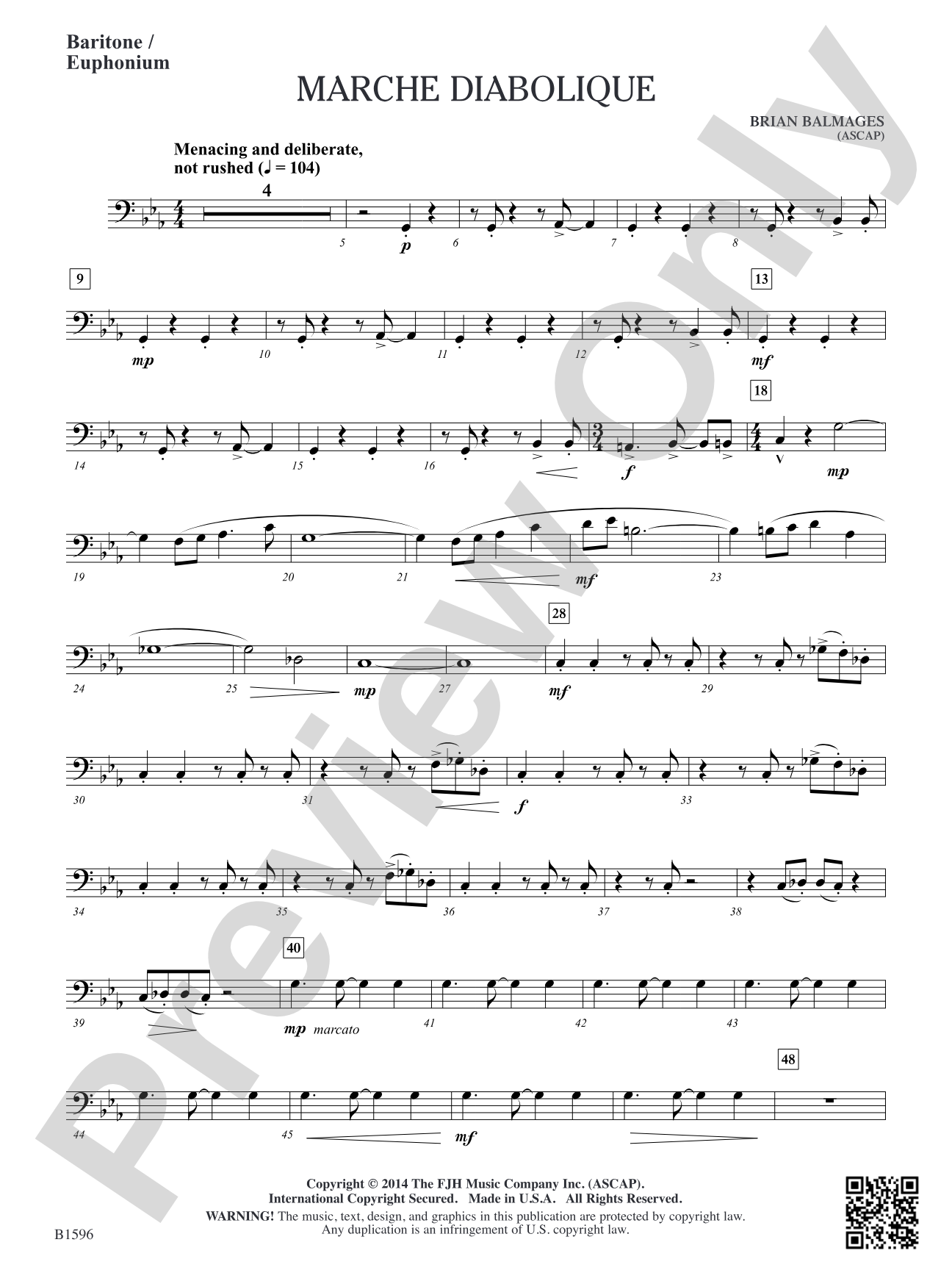 Marche Diabolique: Baritone / Euphonium