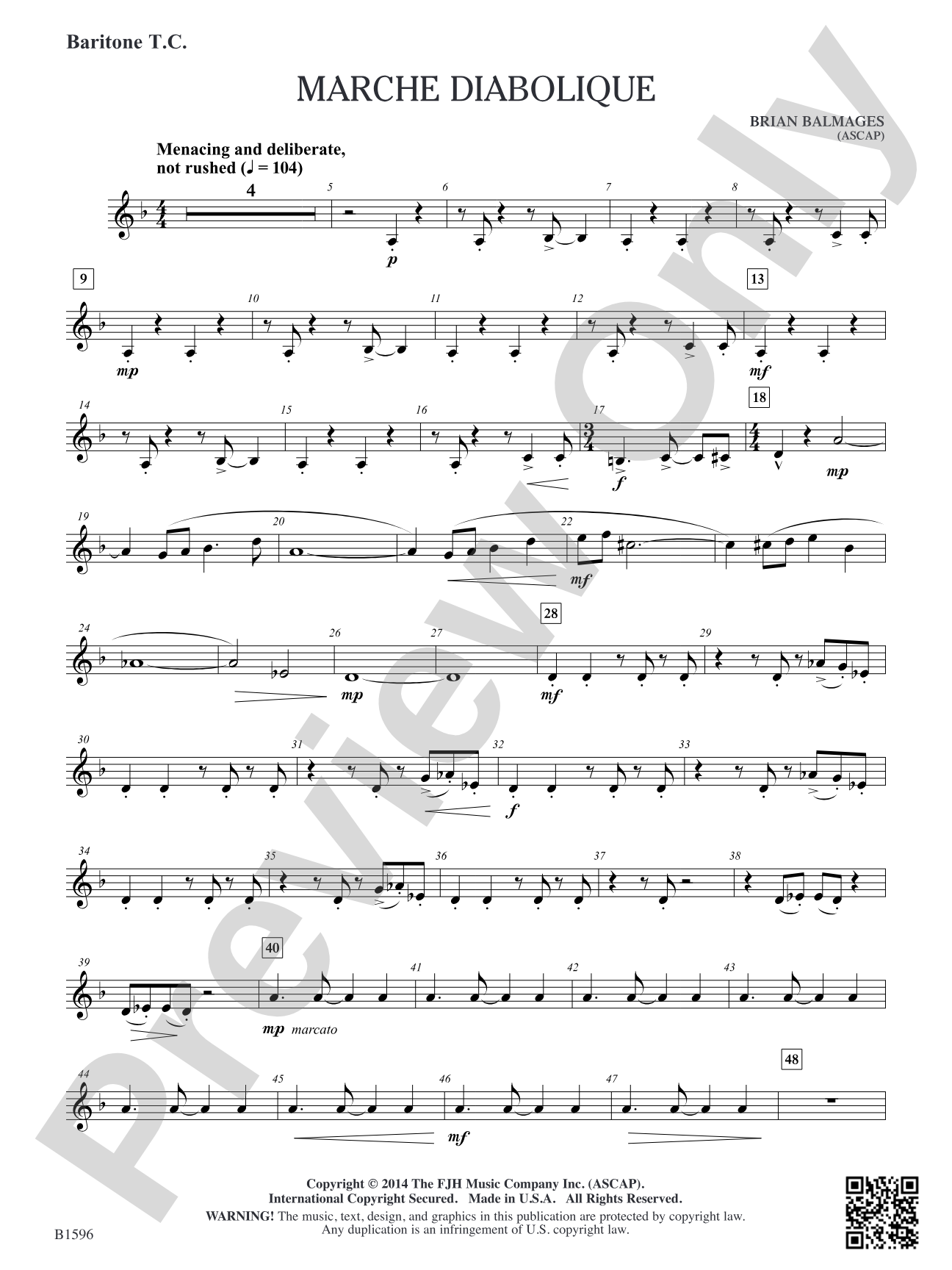 Marche Diabolique: Baritone T.C.