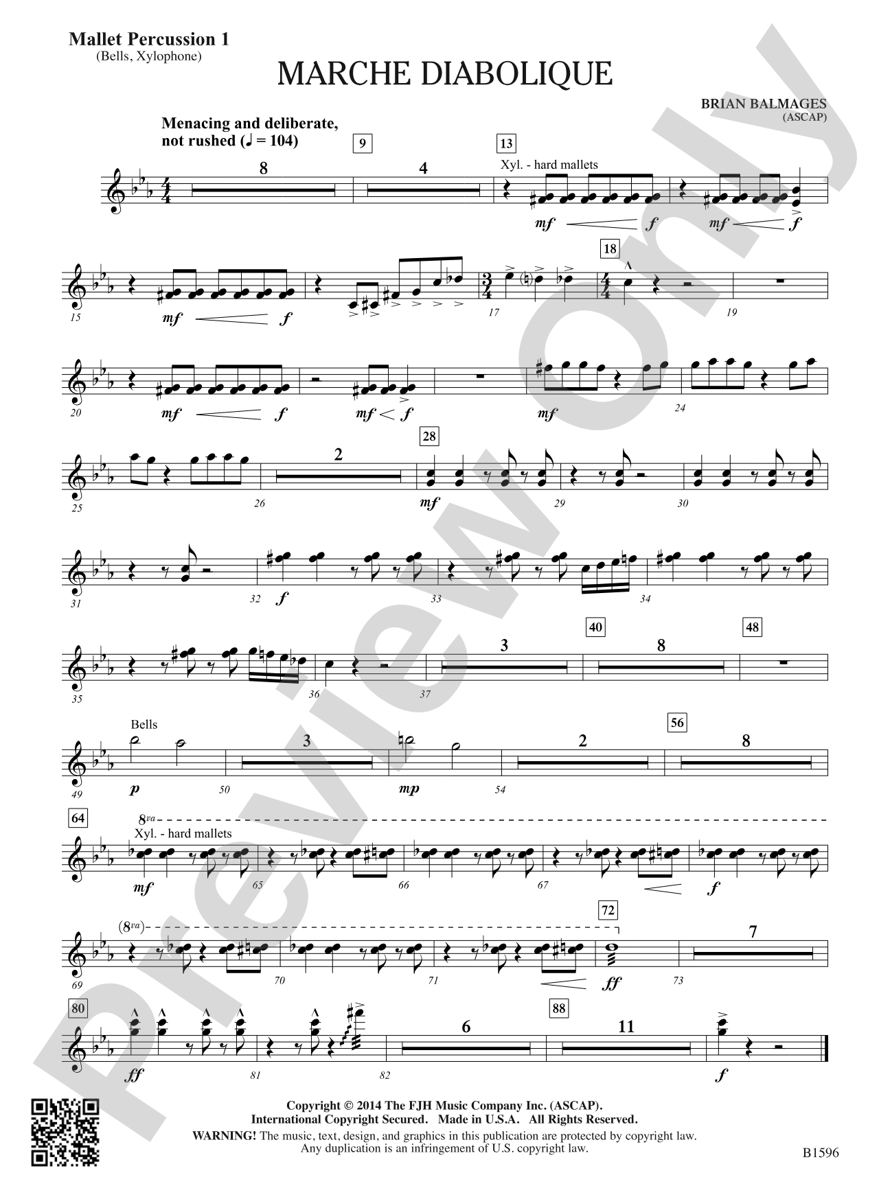 Marche Diabolique: Mallet Percussion 1