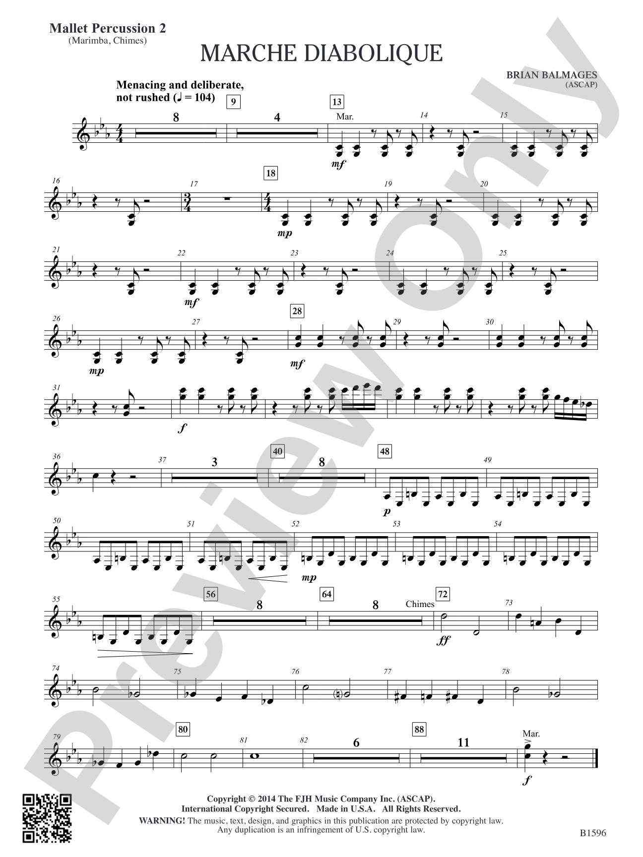 Marche Diabolique: Mallet Percussion 2