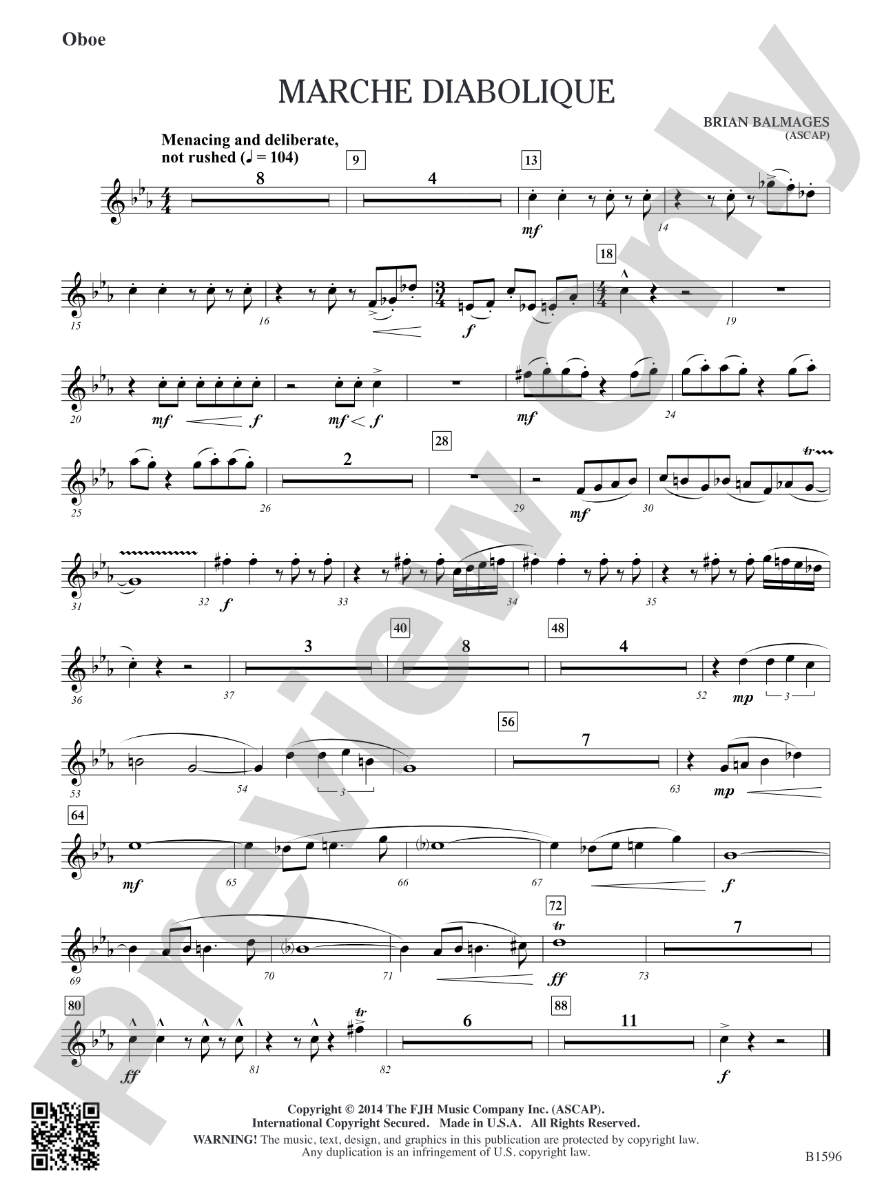 Marche Diabolique: Oboe