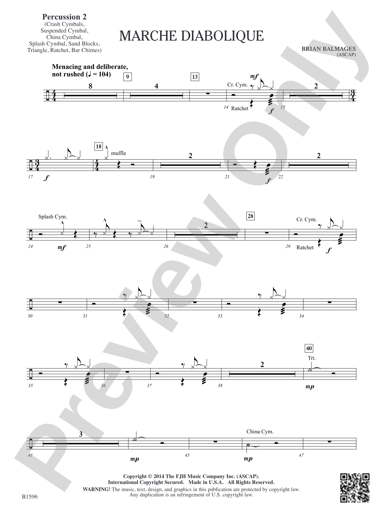Marche Diabolique: Percussion 2