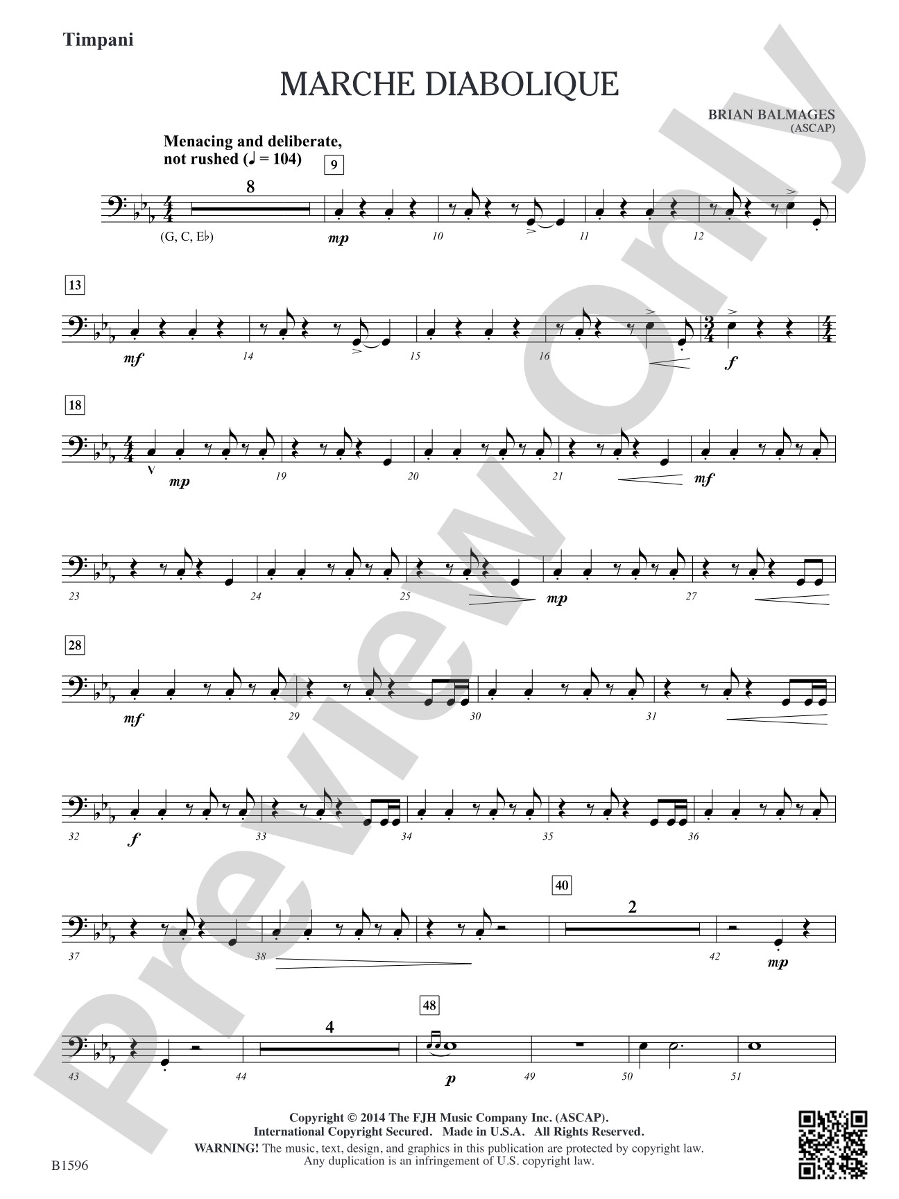 Marche Diabolique: Timpani