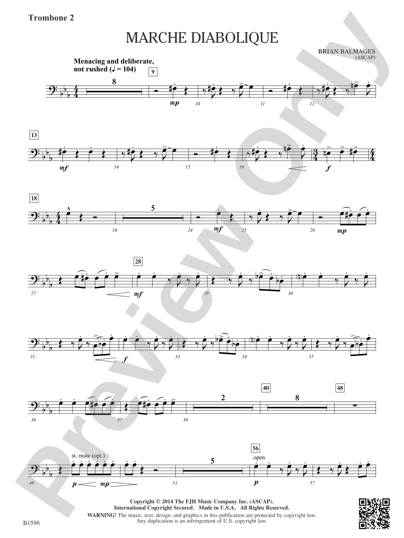 Marche Diabolique: Trombone 2