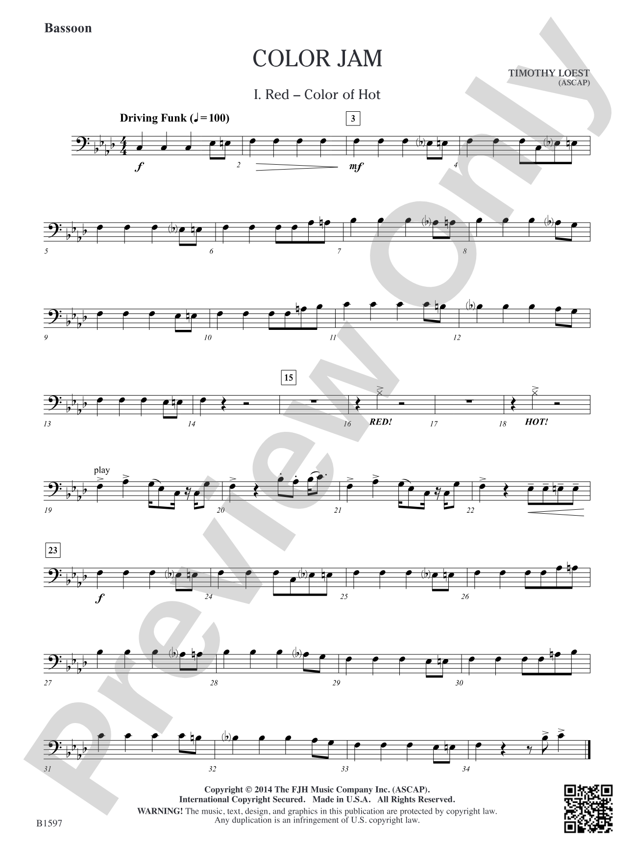 Color Jam: Bassoon