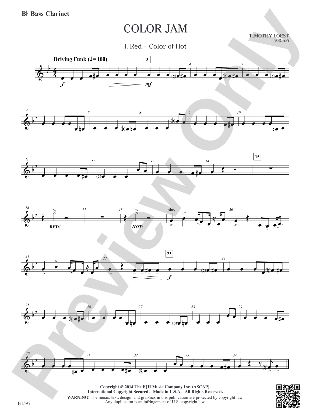 Color Jam: B-flat Bass Clarinet