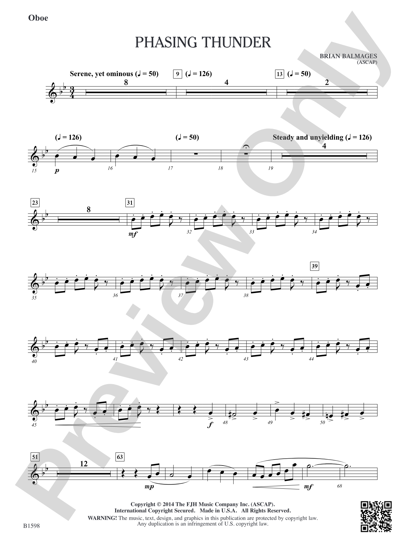Phasing Thunder: Oboe