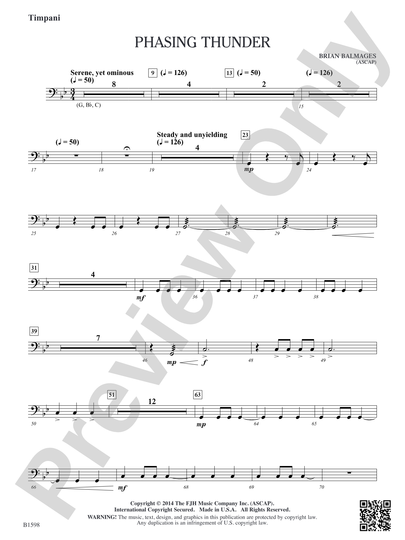 Phasing Thunder: Timpani