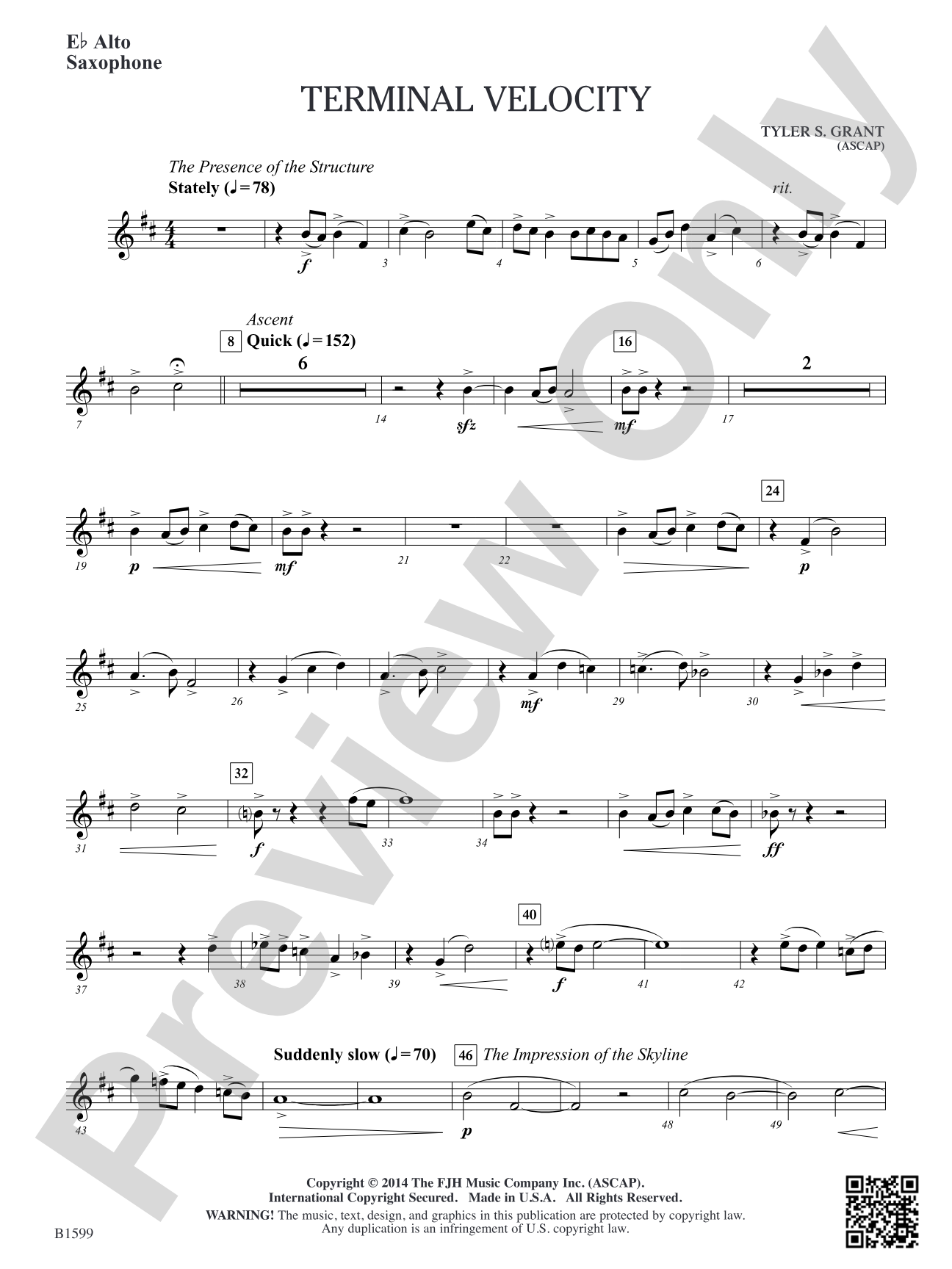 Terminal Velocity: E-flat Alto Saxophone