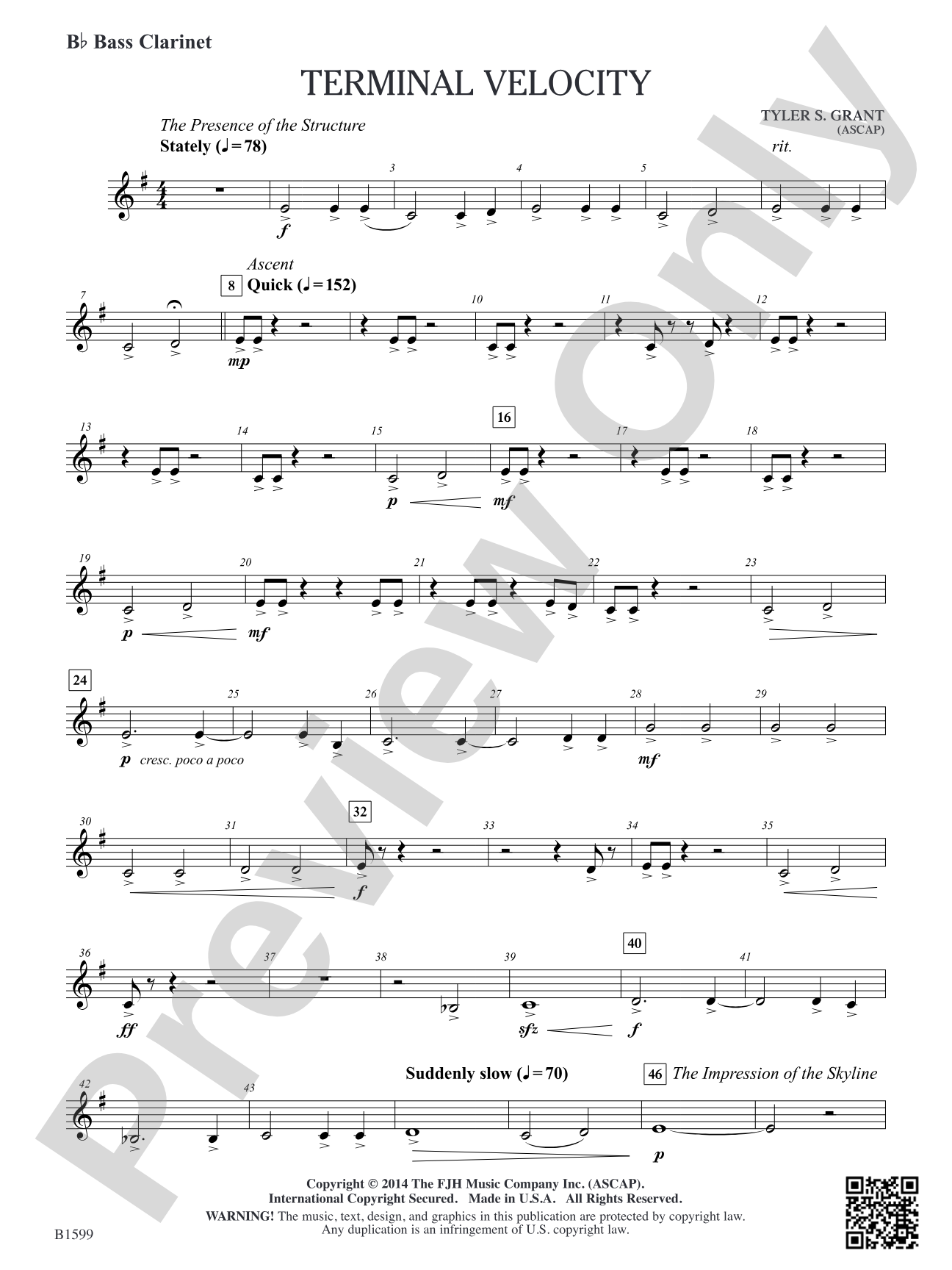Terminal Velocity: B-flat Bass Clarinet