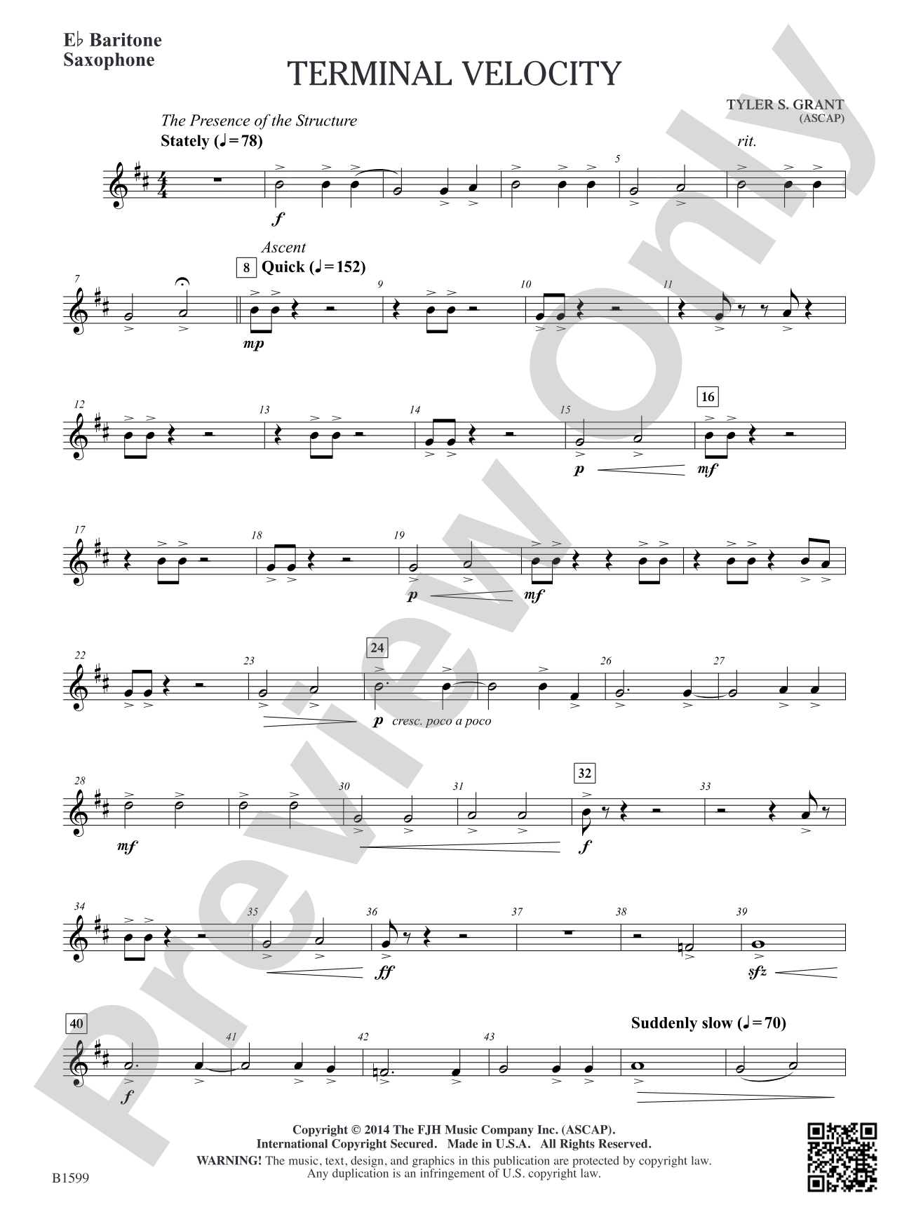 Terminal Velocity: E-flat Baritone Saxophone