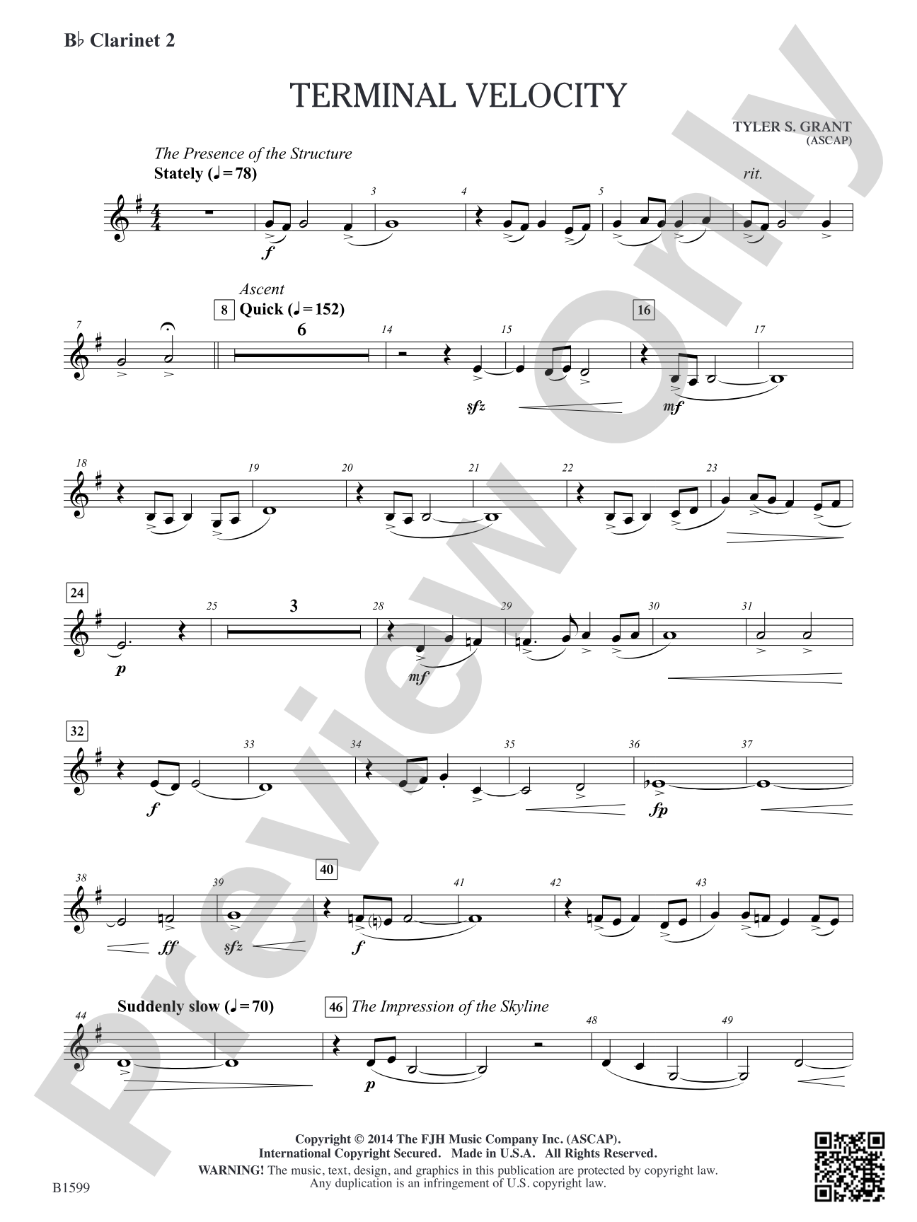 Terminal Velocity: B-flat Clarinet 2
