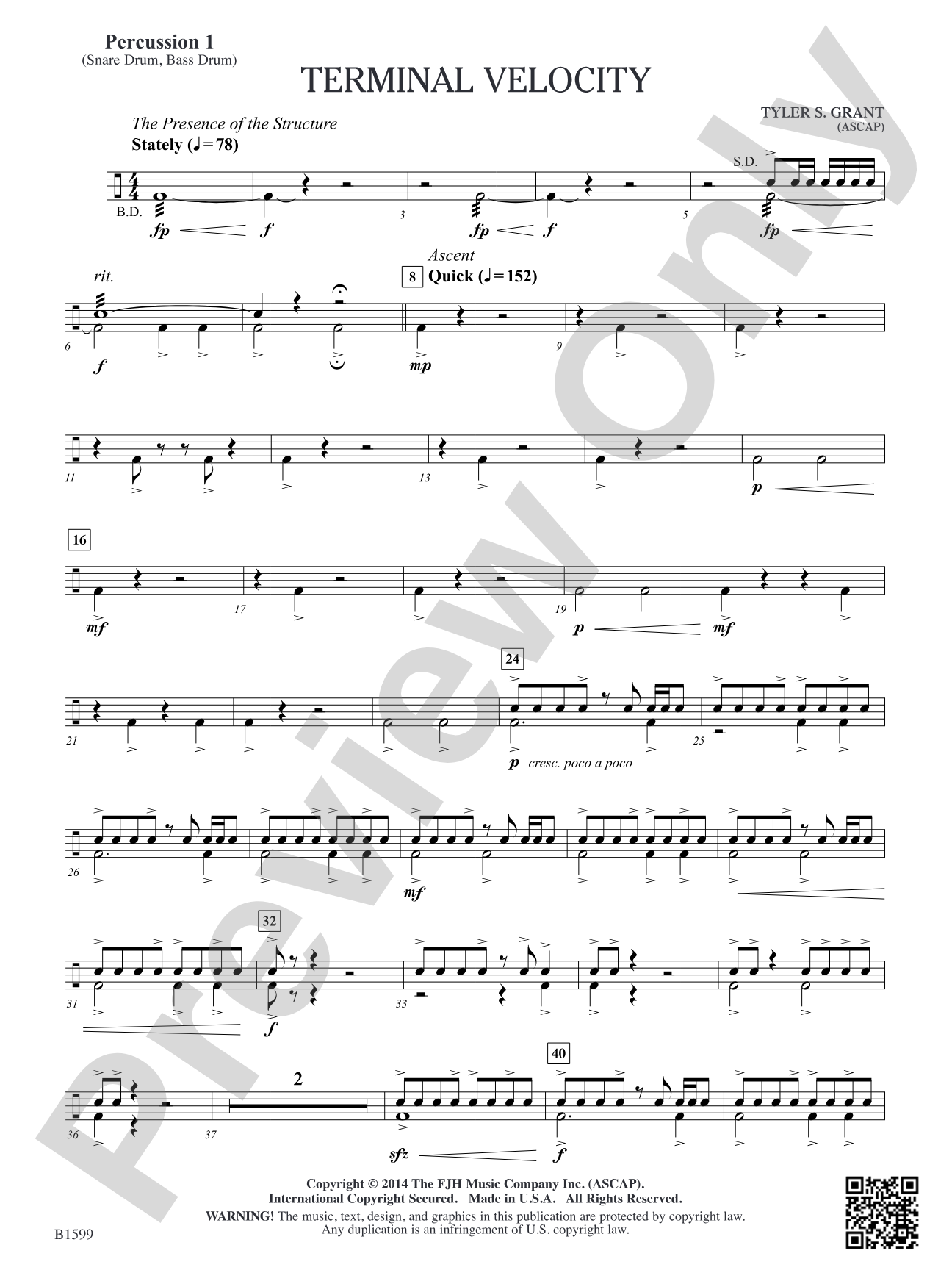 Terminal Velocity: Percussion 1