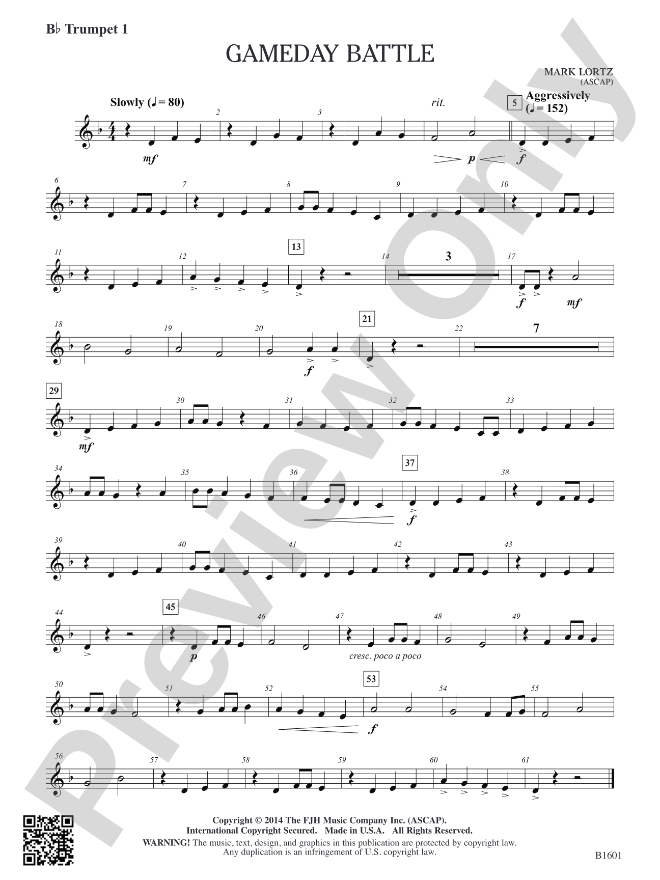 Gameday Battle: B-flat Trumpet 1