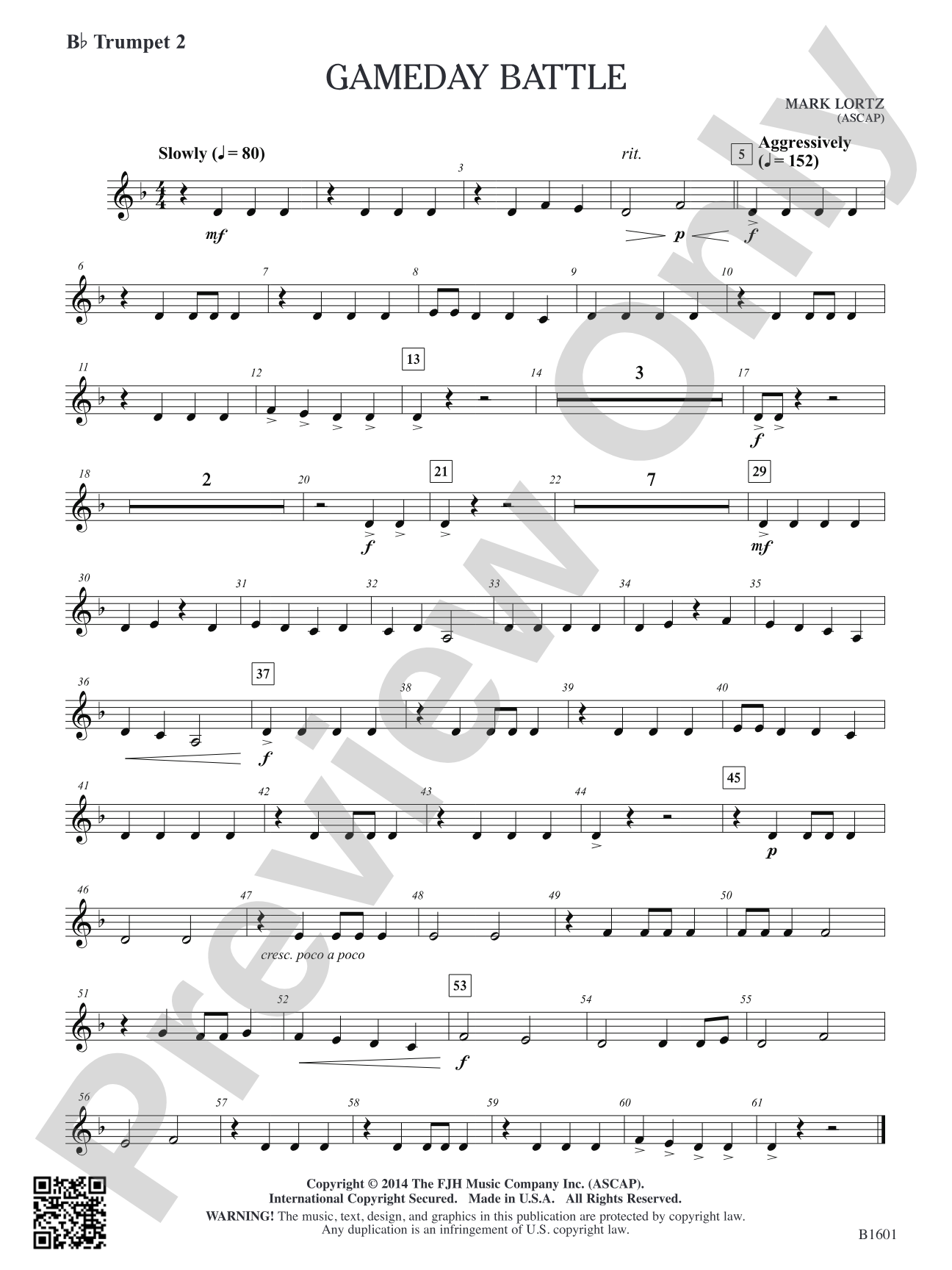 Gameday Battle: B-flat Trumpet 2
