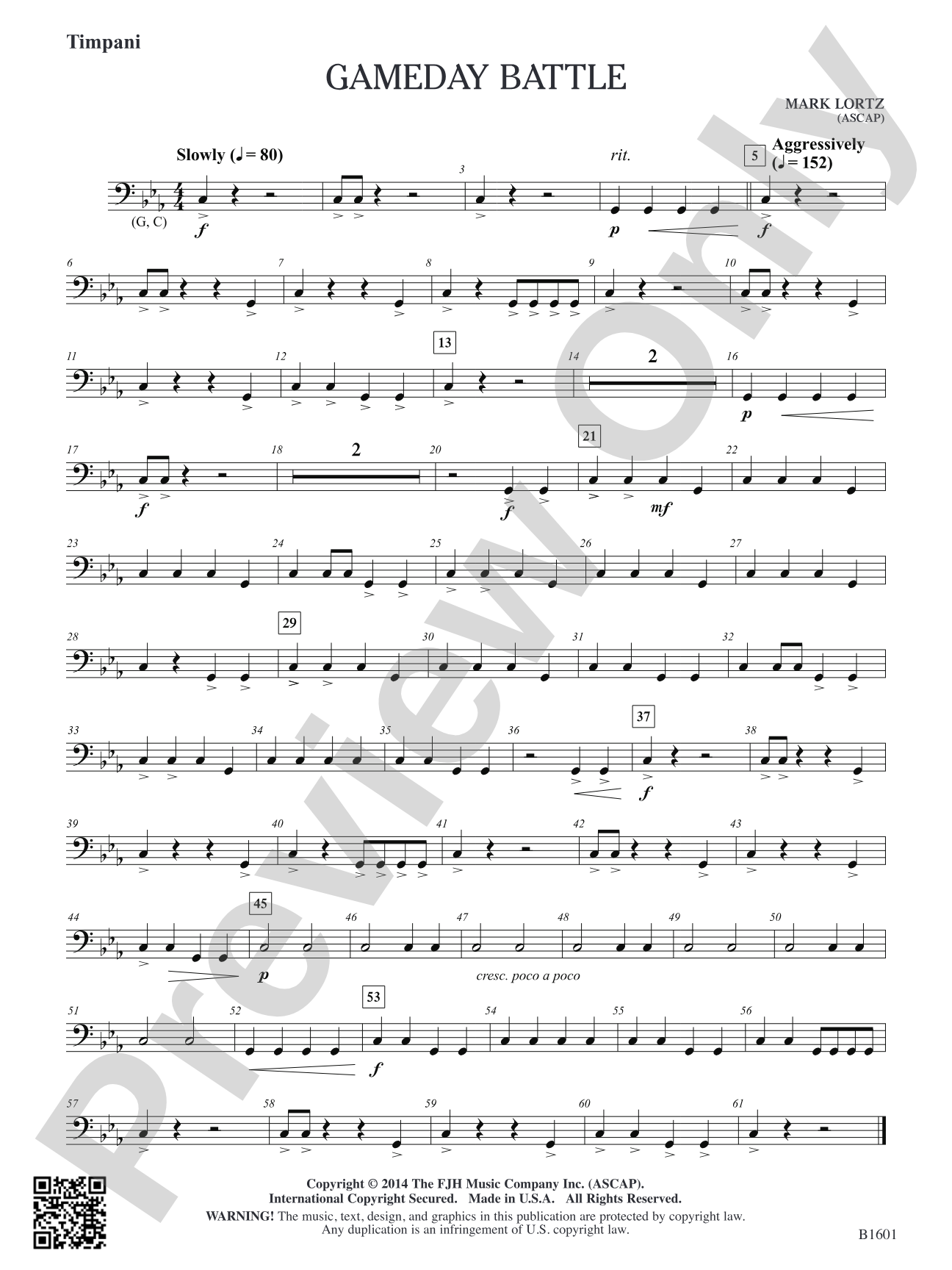 Gameday Battle: Timpani