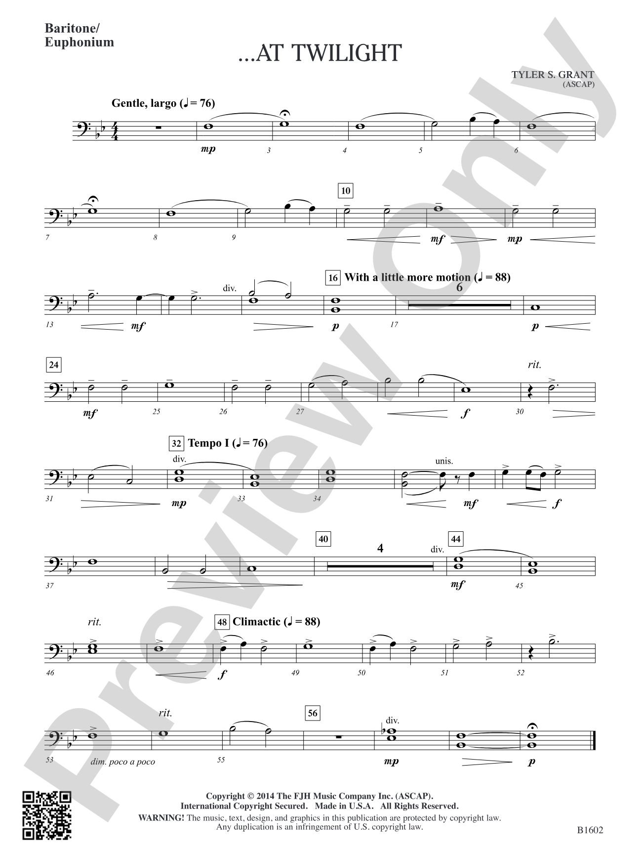 ...At Twilight: Baritone / Euphonium