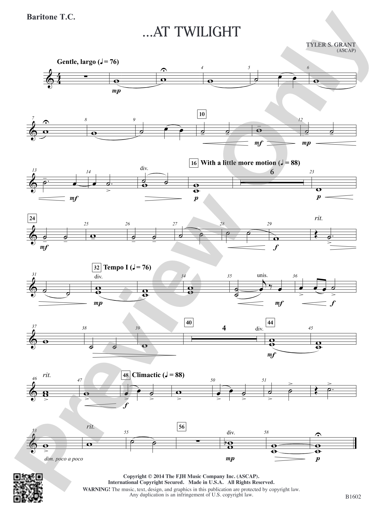 ...At Twilight: Baritone T.C.