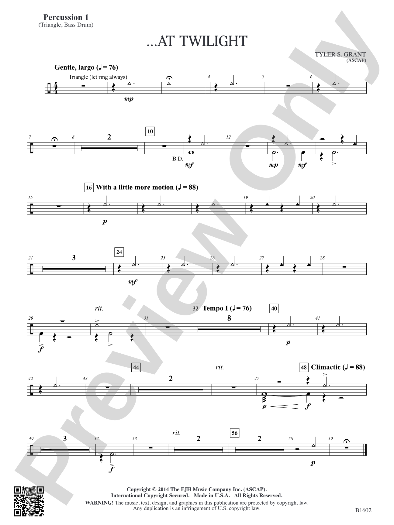 ...At Twilight: Percussion 1