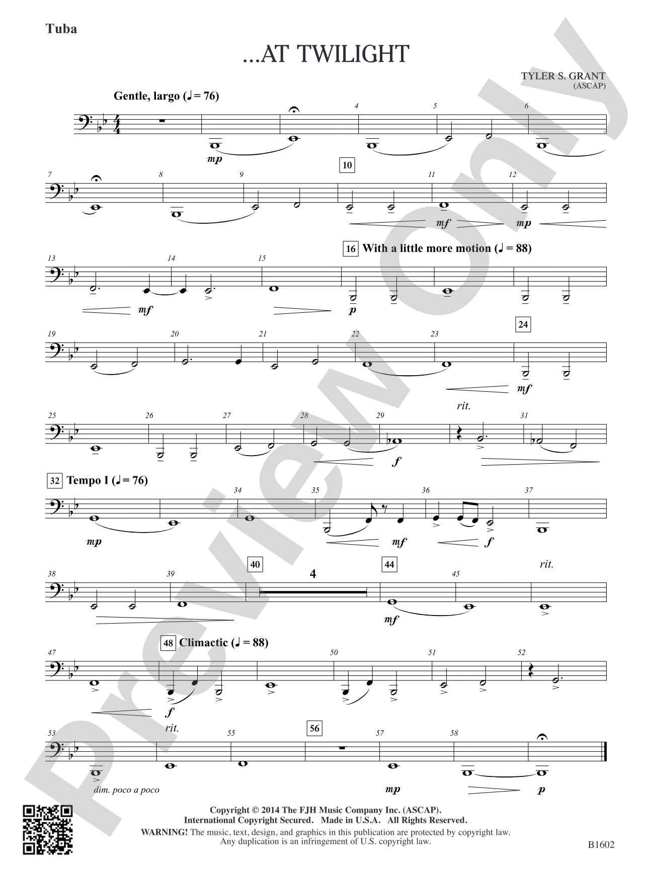 ...At Twilight: Tuba