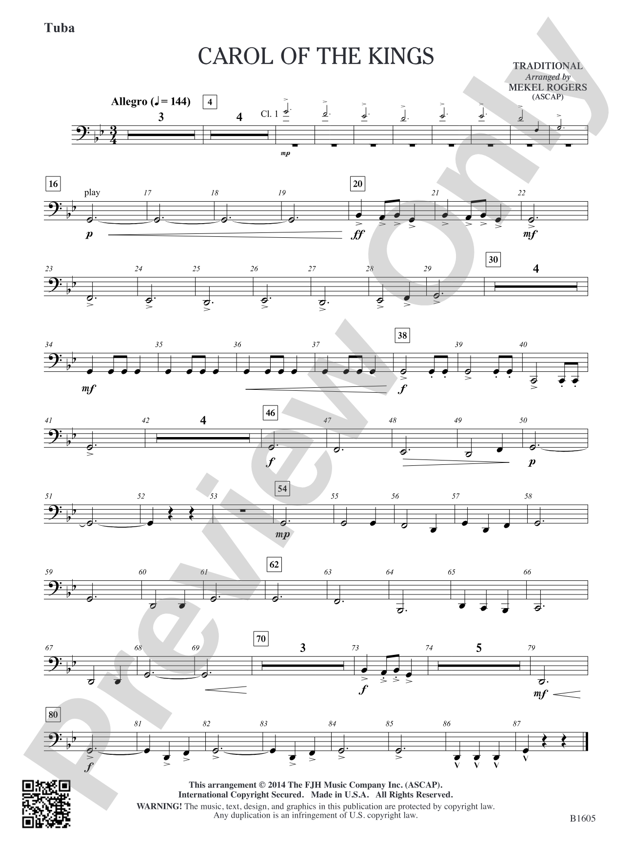 Carol of the Kings: Tuba
