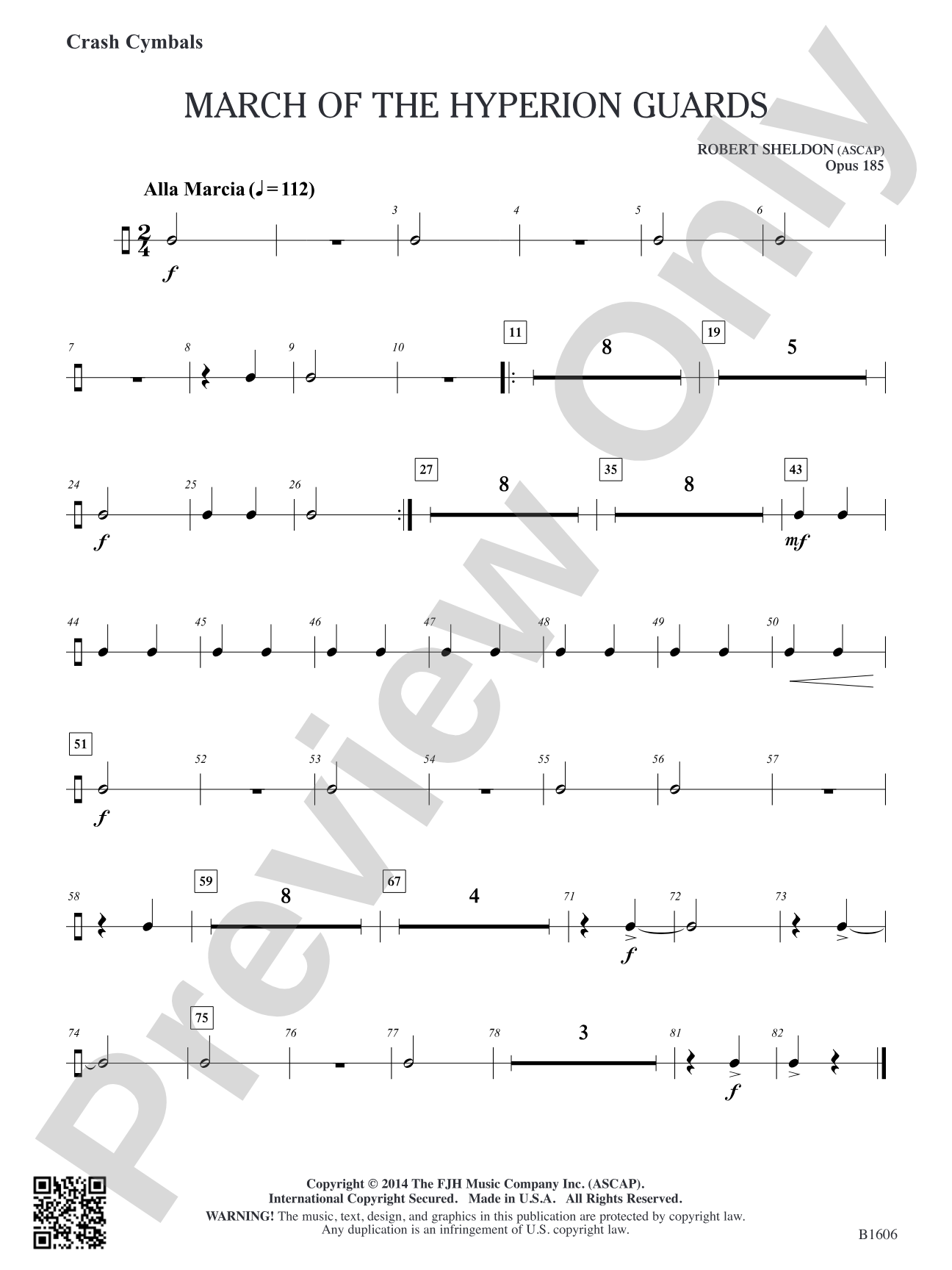 March of the Hyperion Guards: Crash Cymbals