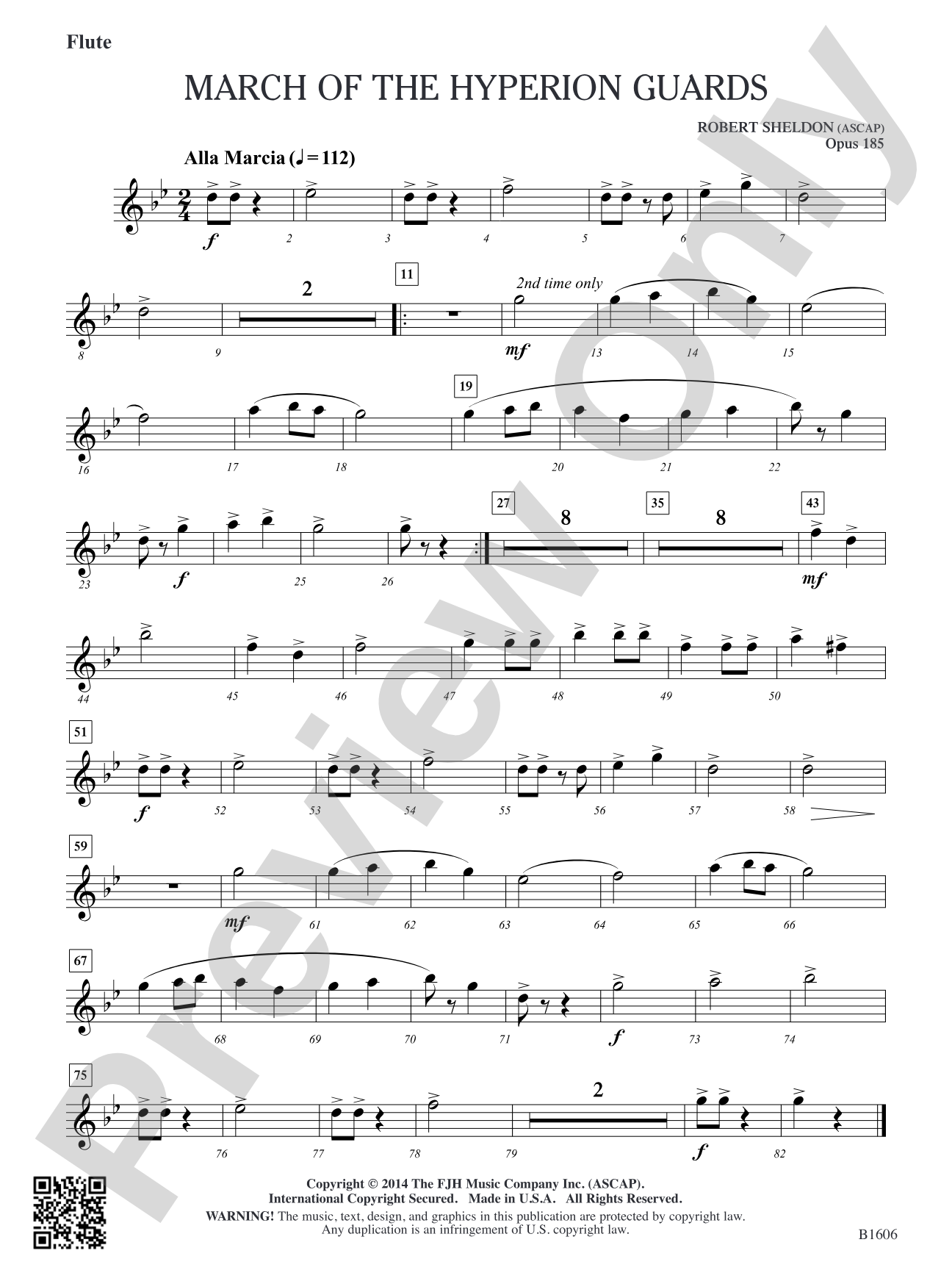 March of the Hyperion Guards: Flute