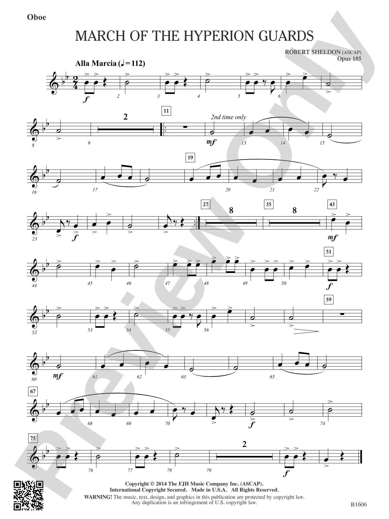 March of the Hyperion Guards: Oboe