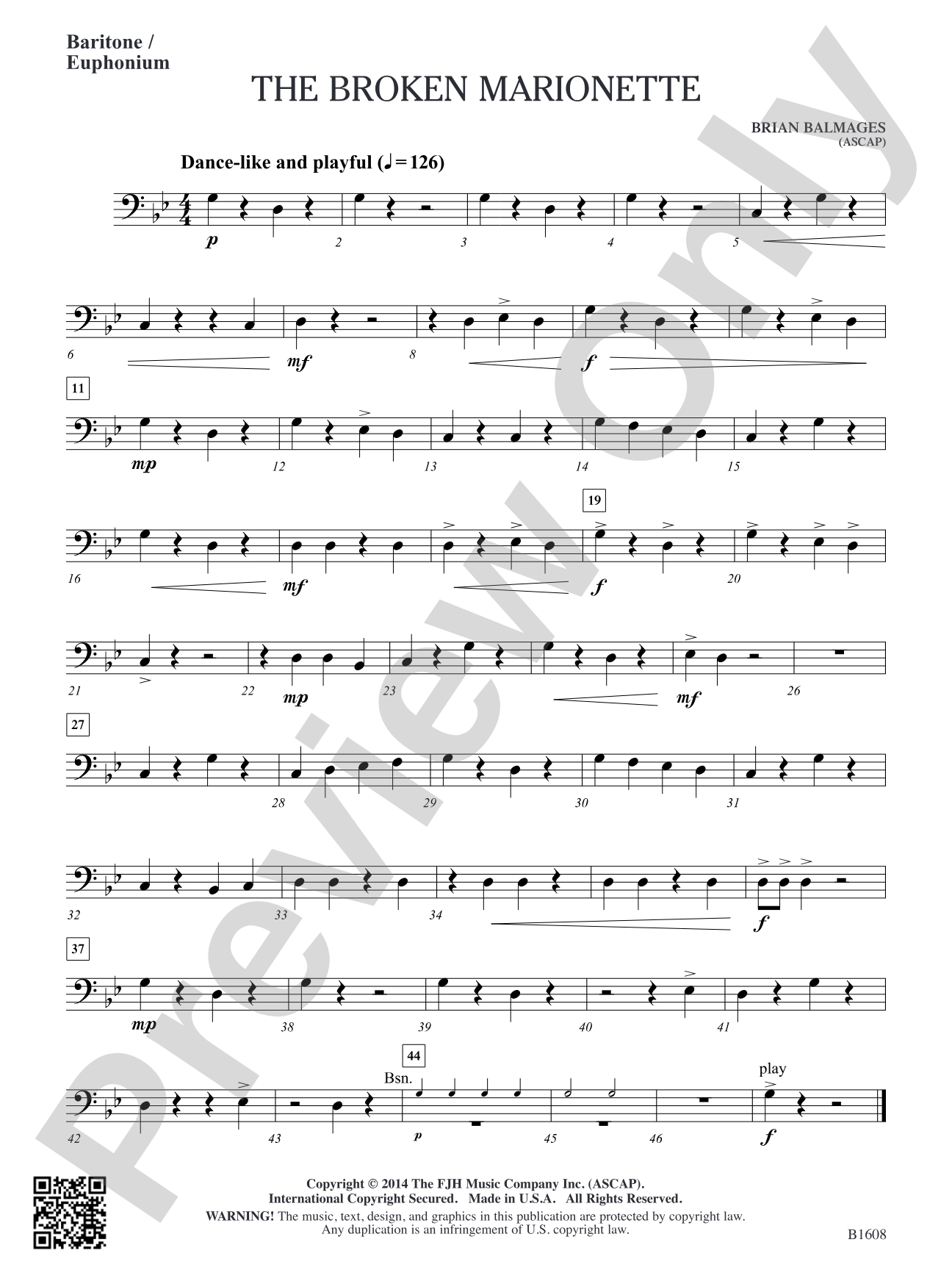 The Broken Marionette: Baritone / Euphonium
