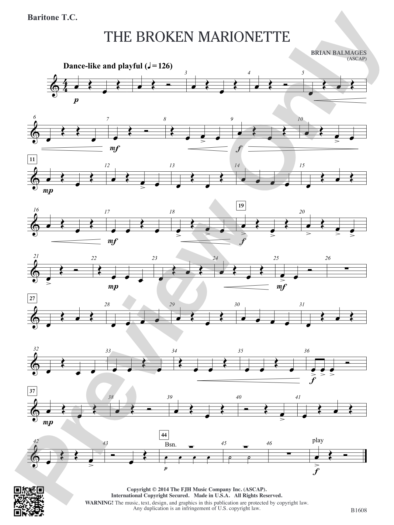 The Broken Marionette: Baritone T.C.