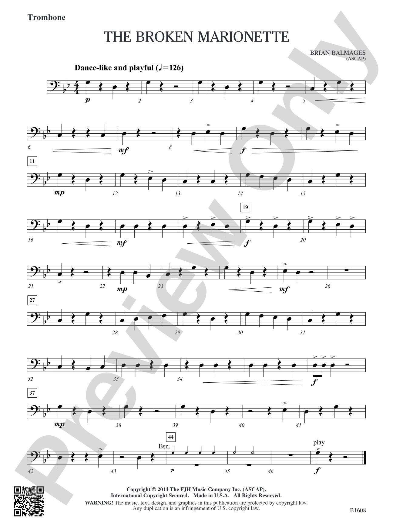 The Broken Marionette: Trombone