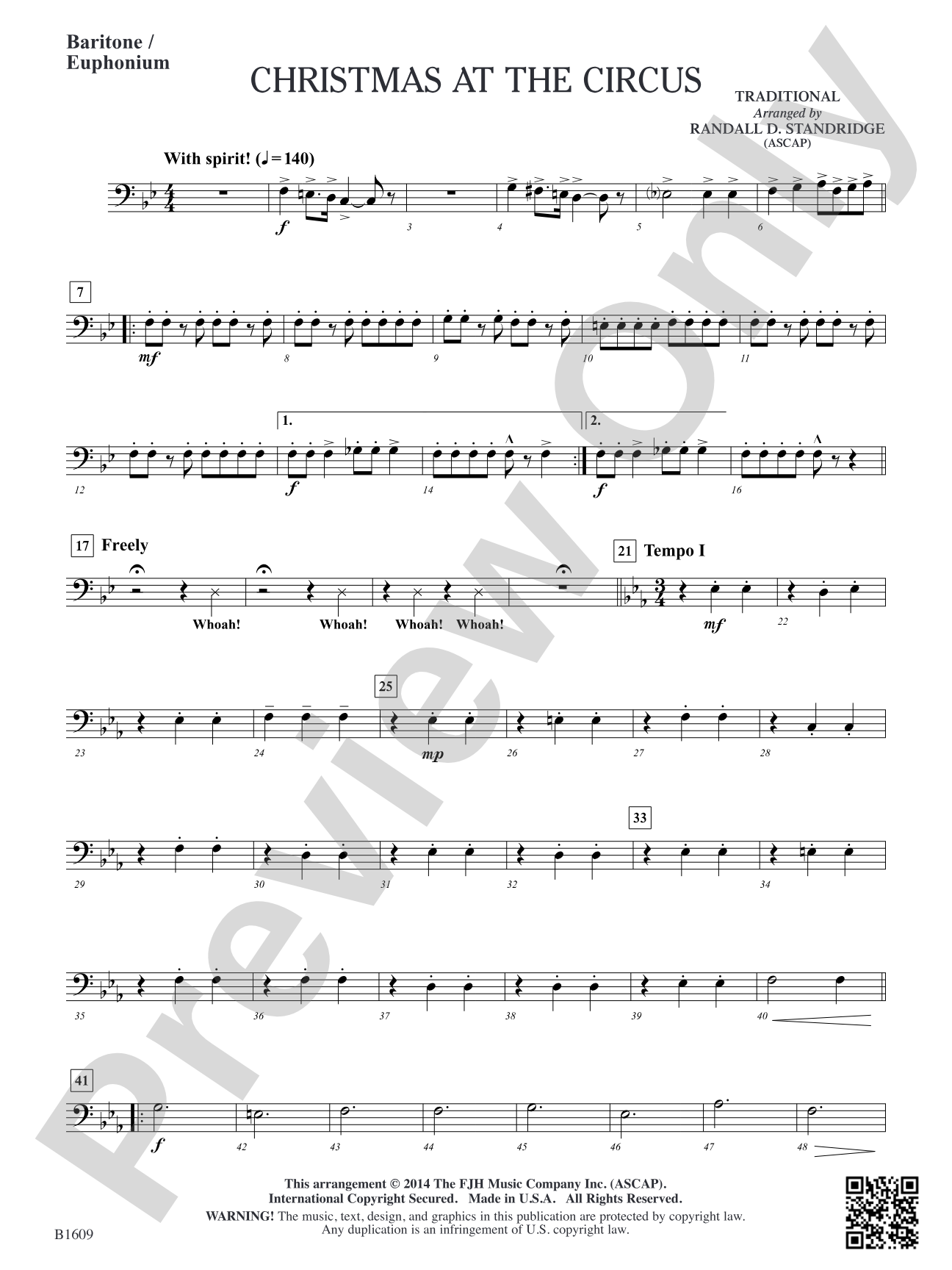 Christmas at the Circus: Baritone / Euphonium (opt. Tbn. 2)