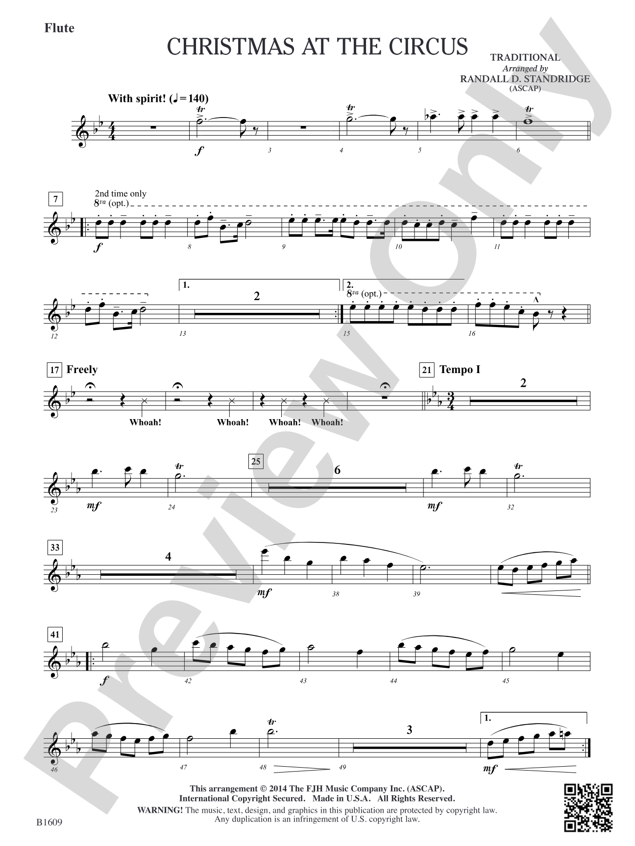 Christmas at the Circus: Flute