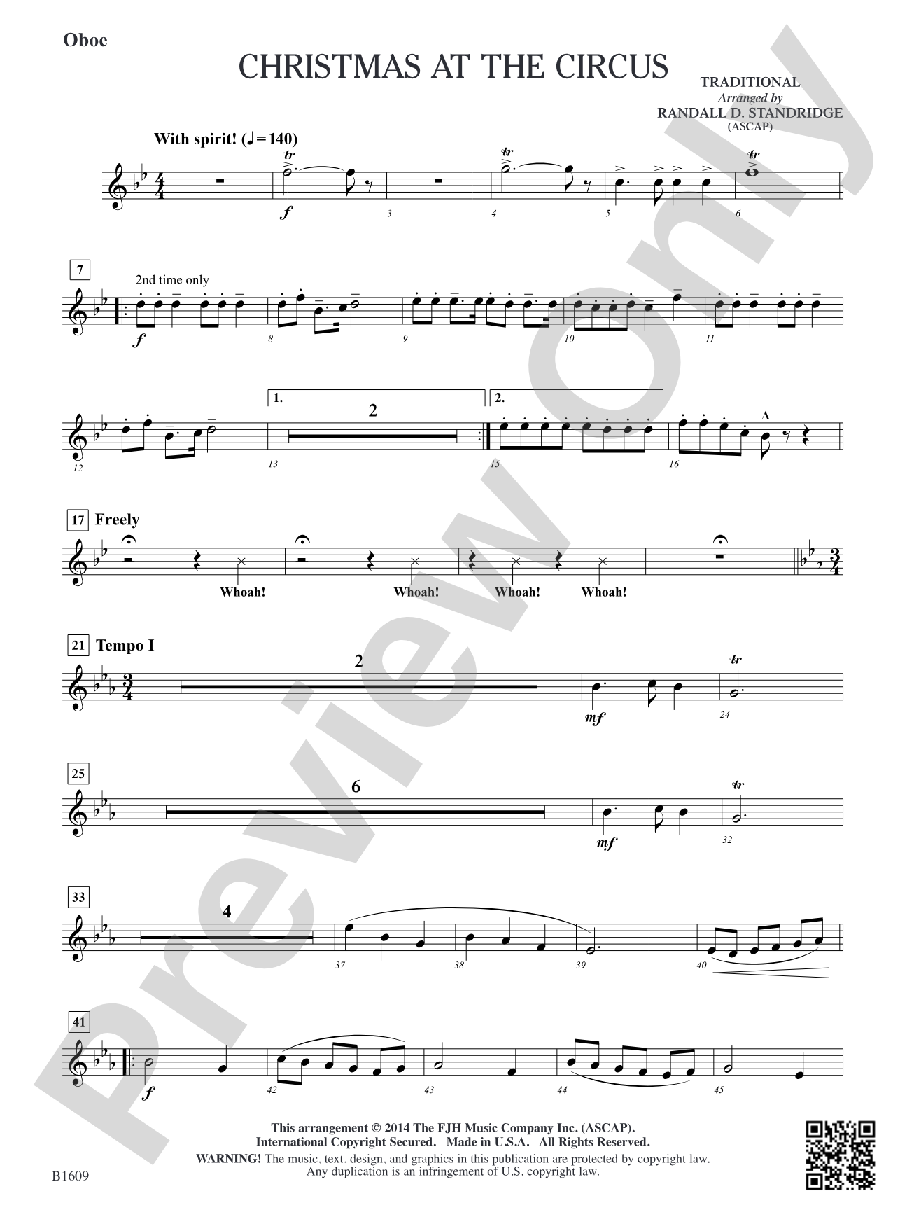 Christmas at the Circus: Oboe