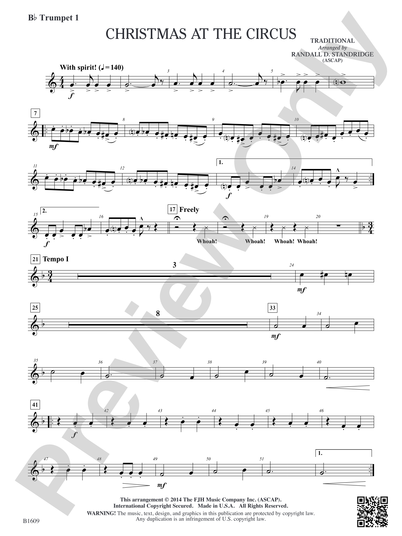 Christmas at the Circus: B-flat Trumpet 1