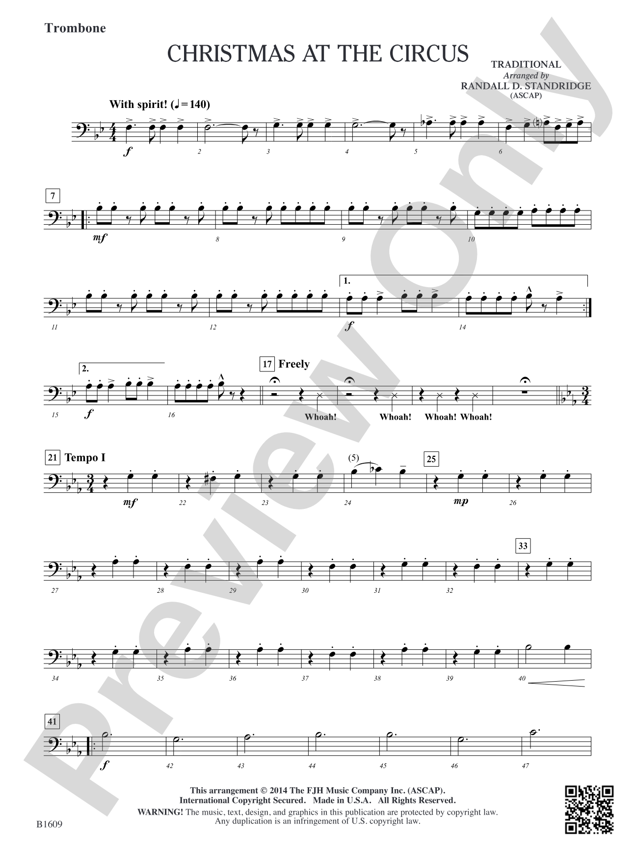 Christmas at the Circus: Trombone