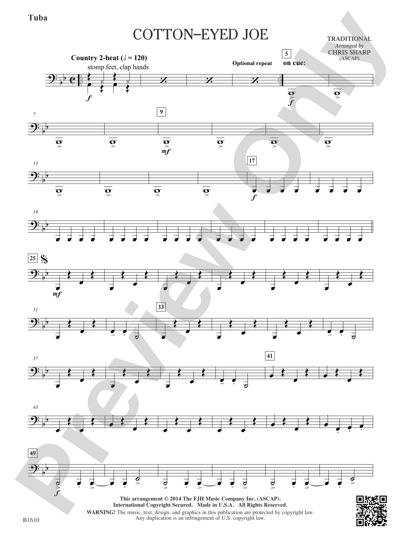Cotton-Eyed Joe: Tuba