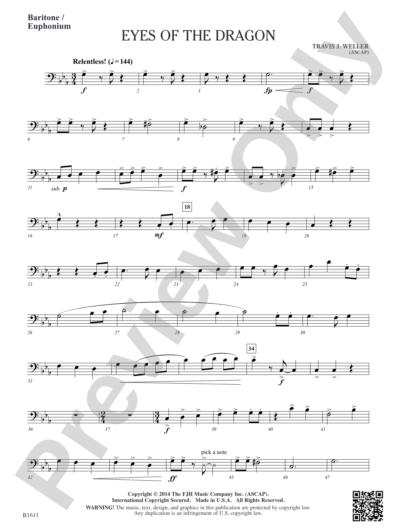 Eyes of the Dragon: Baritone/Euphonium