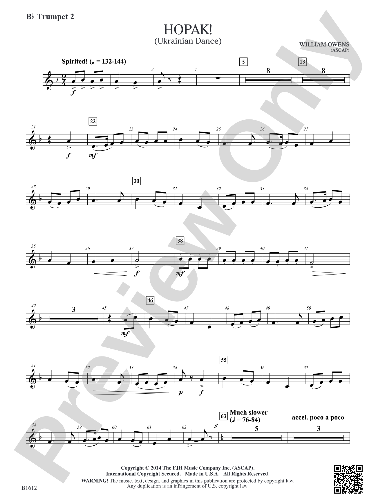 Hopak!: B-flat Trumpet 2