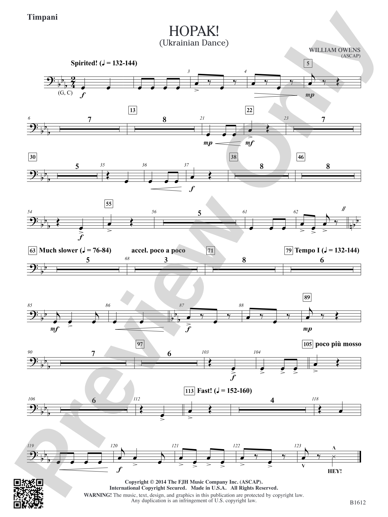 Hopak!: Timpani