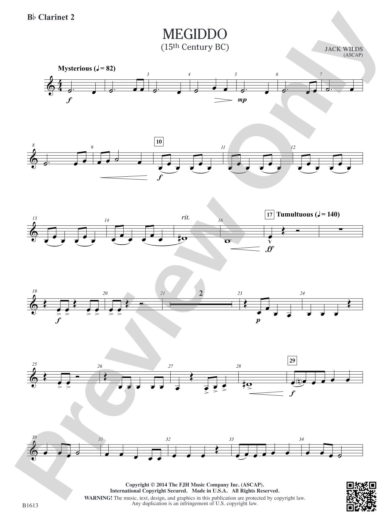 Megiddo: B-flat Clarinet 2
