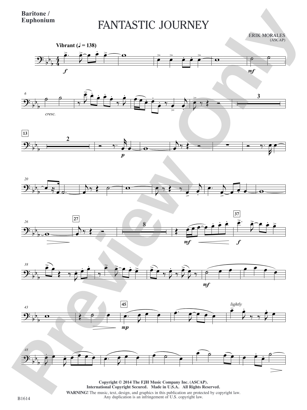 Fantastic Journey: Baritone / Euphonium