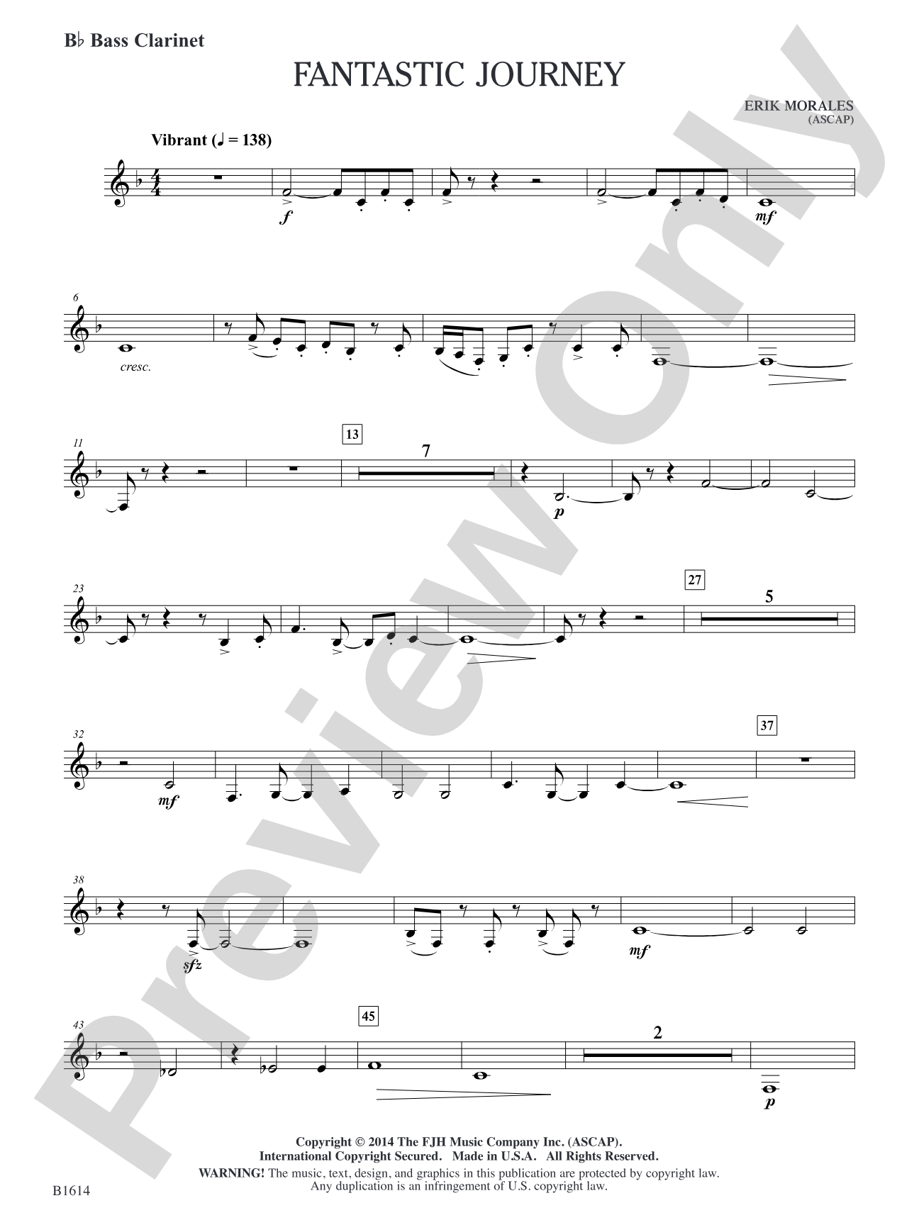 Fantastic Journey: B-flat Bass Clarinet