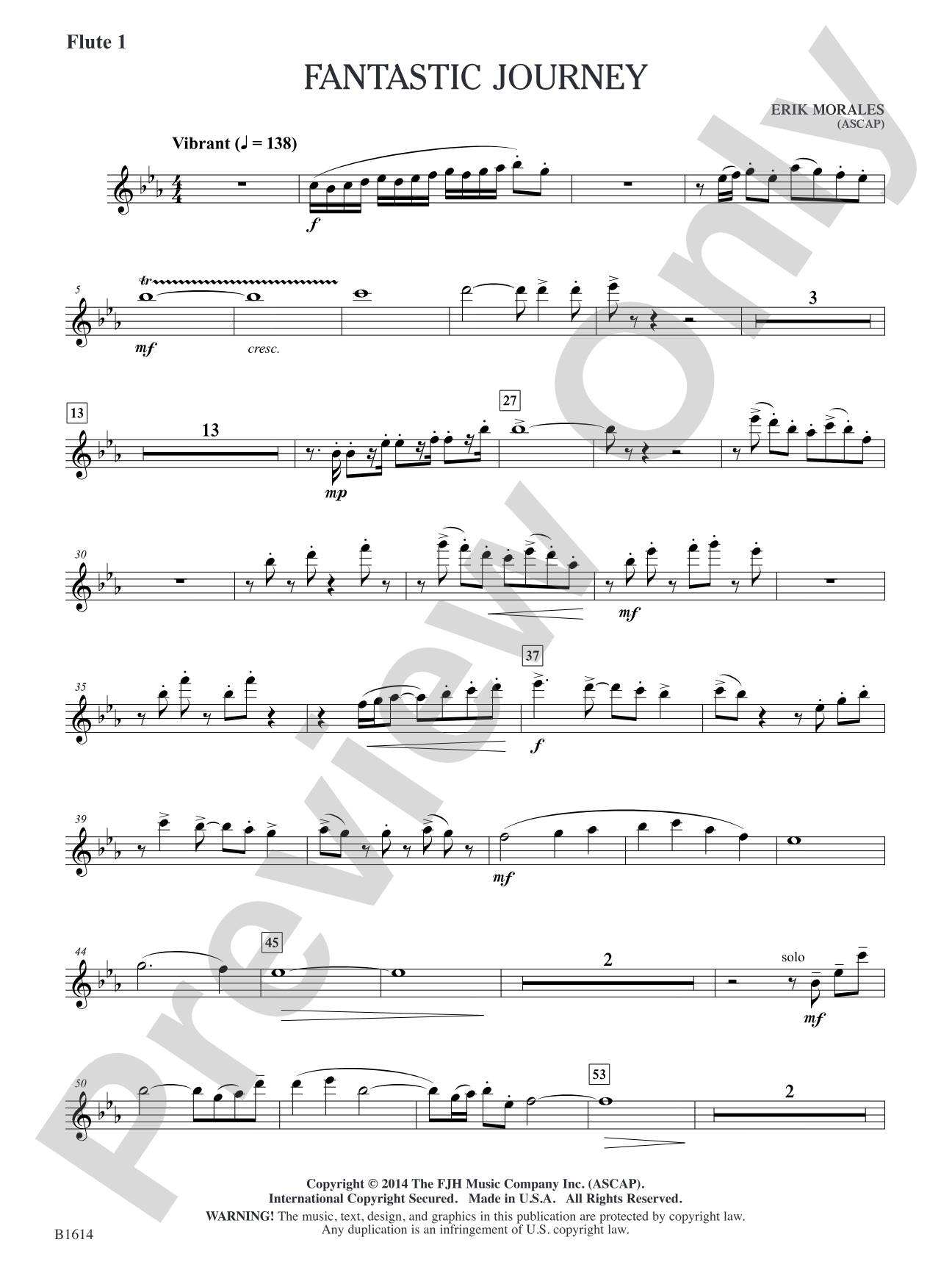 Fantastic Journey: Flute 1