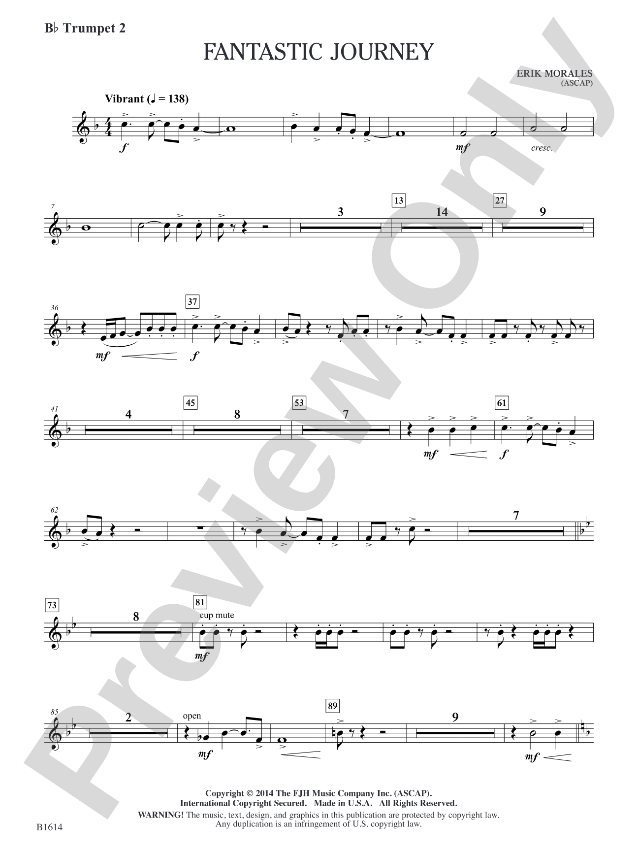 Fantastic Journey: B-flat Trumpet 2