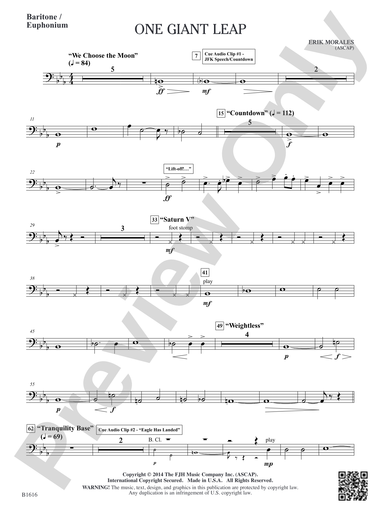 One Giant Leap: Baritone / Euphonium