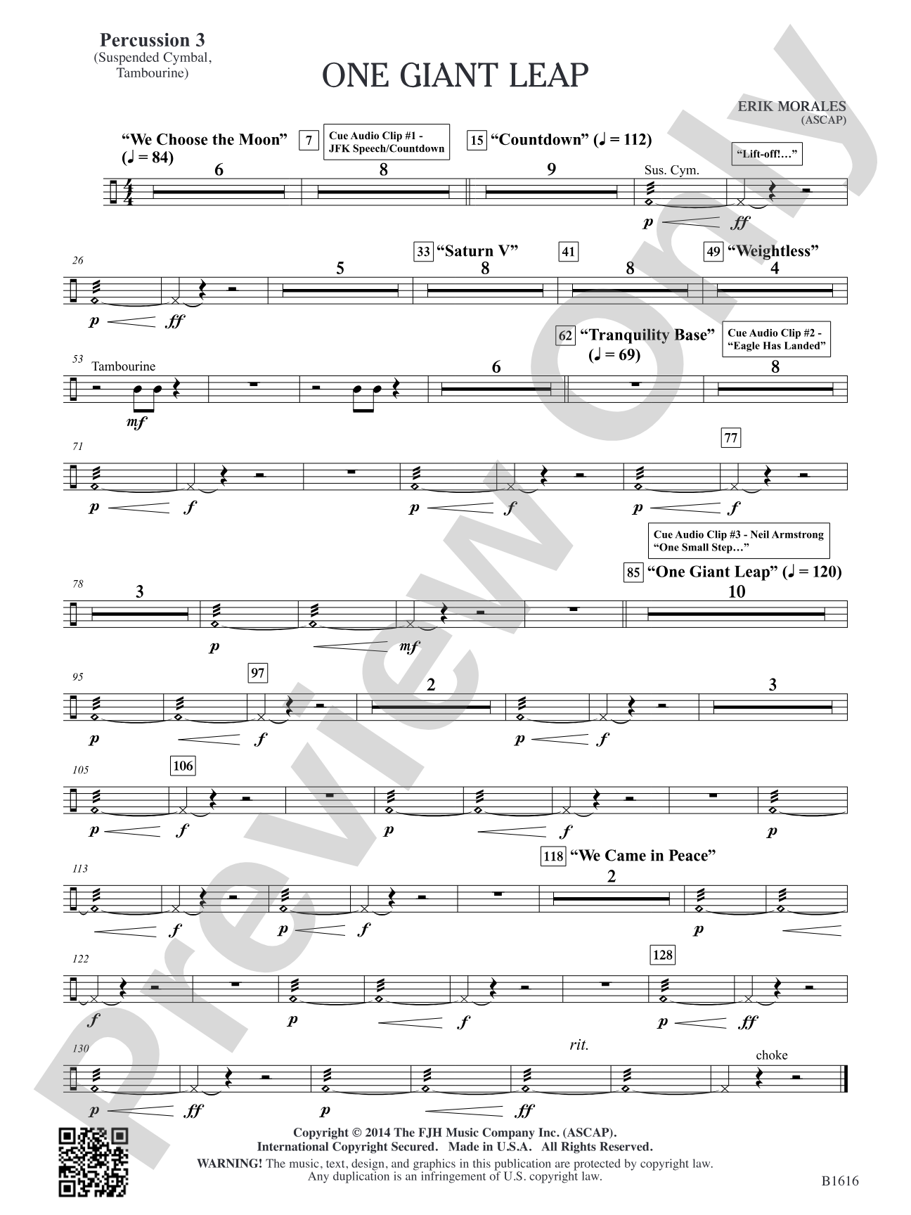 One Giant Leap: Percussion 3