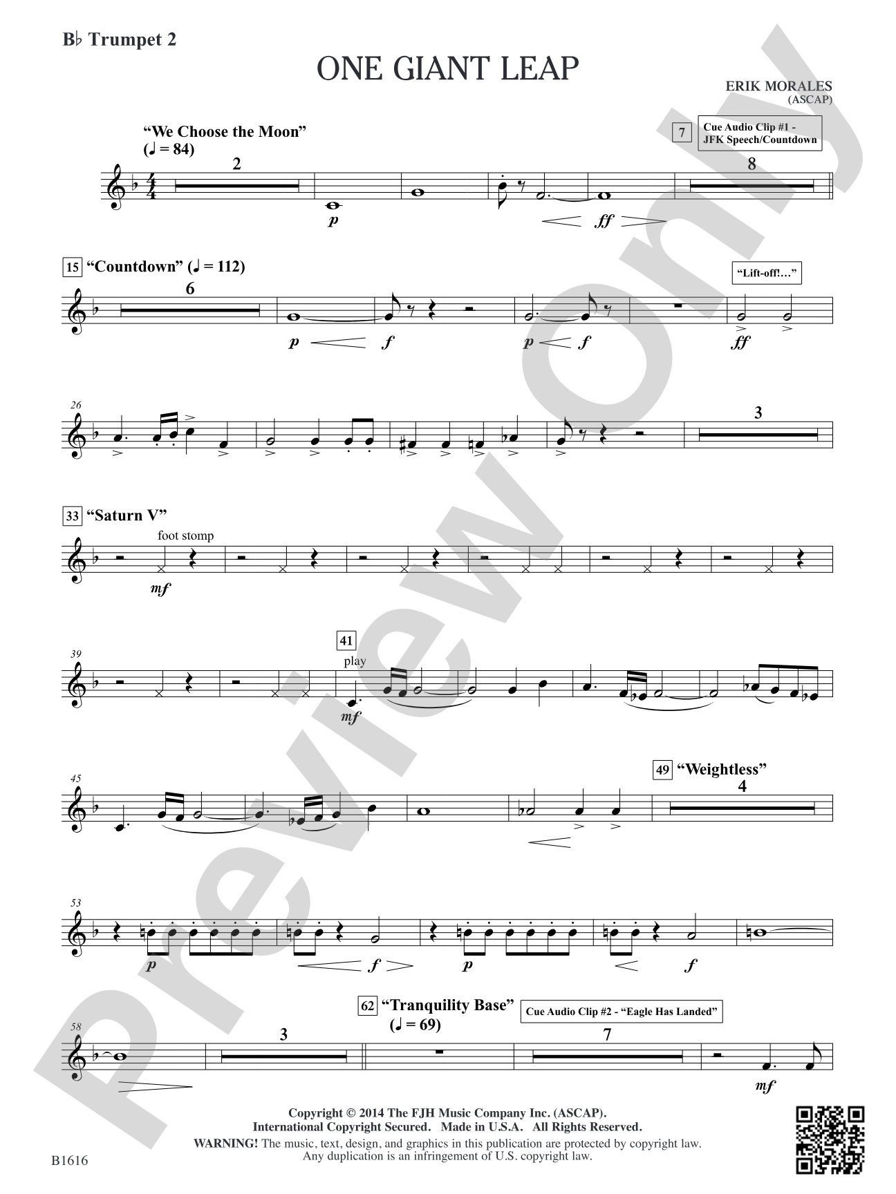 One Giant Leap: B-flat Trumpet 2