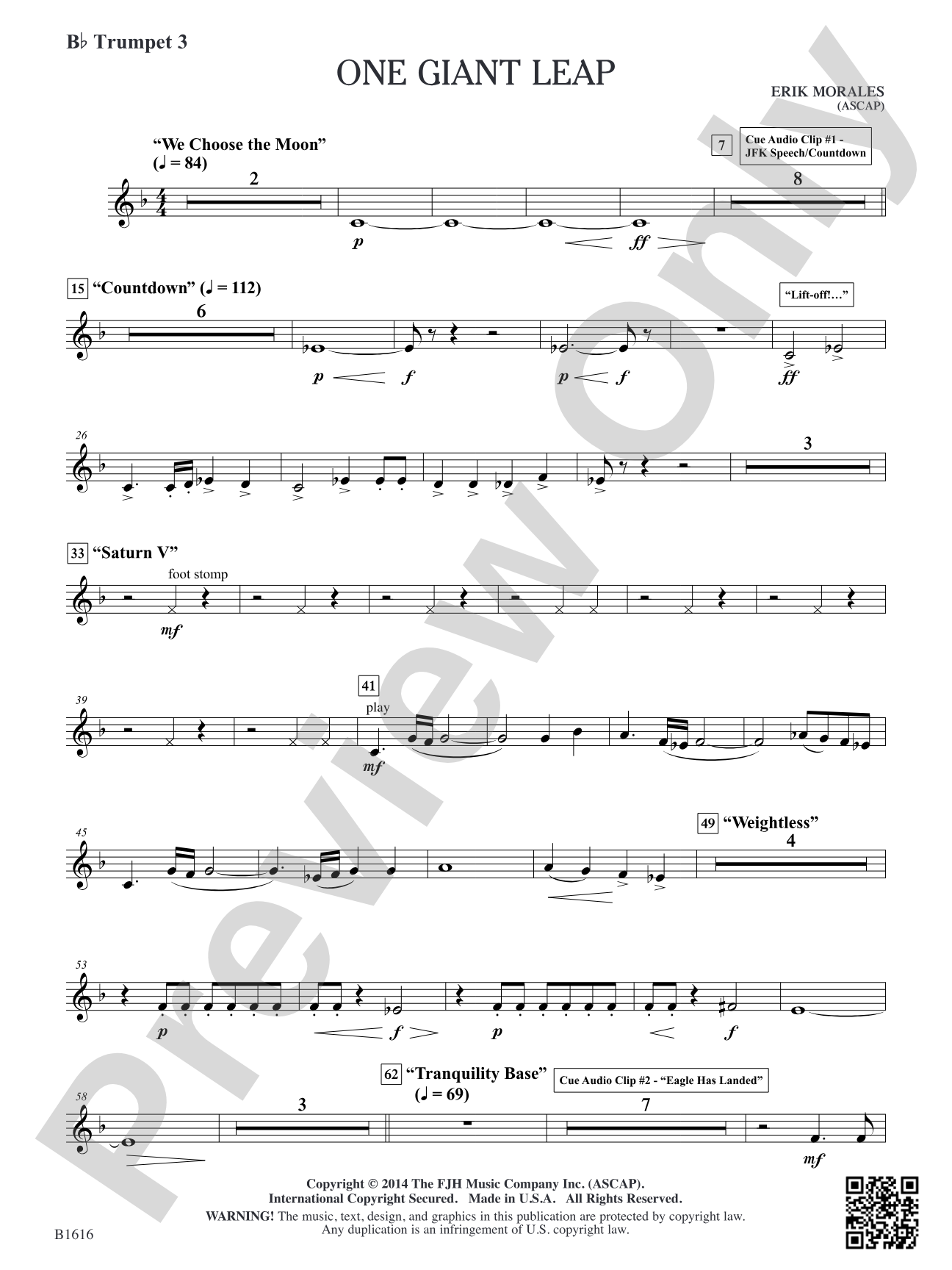 One Giant Leap: B-flat Trumpet 3